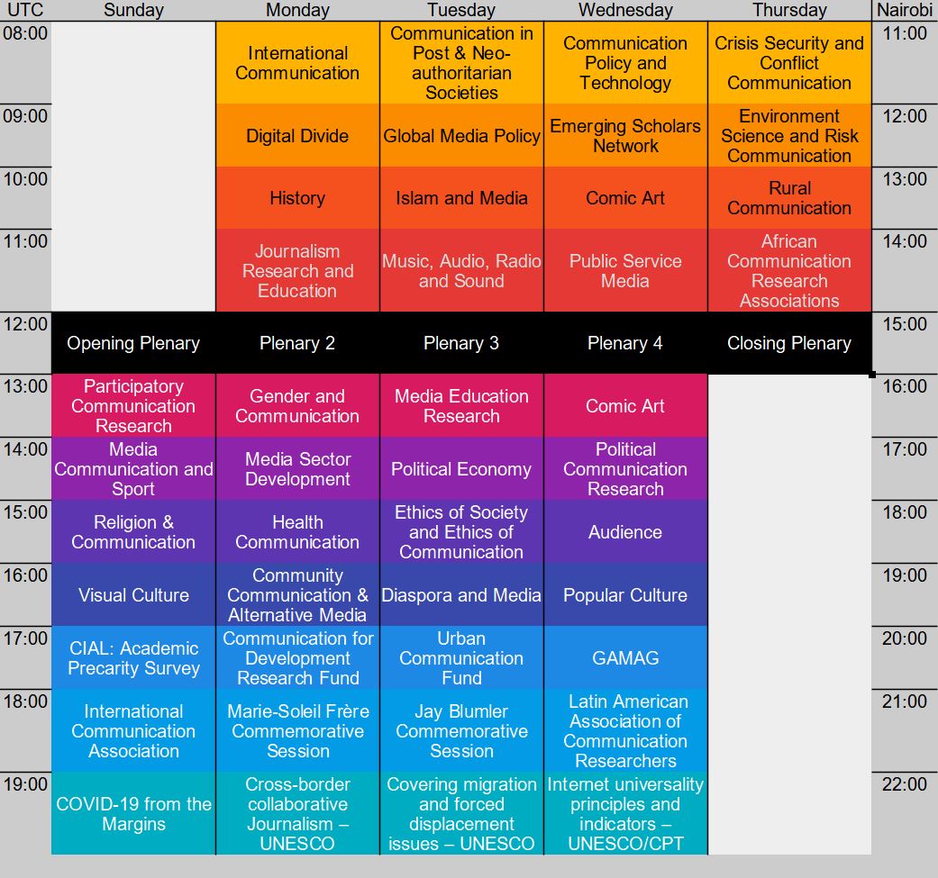 video schedule